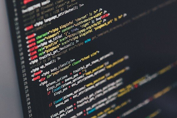 Computer Screen with Lines of Code
